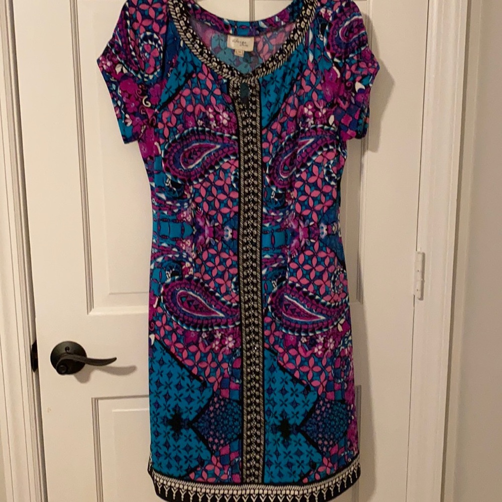 Ladies dress with embellishments